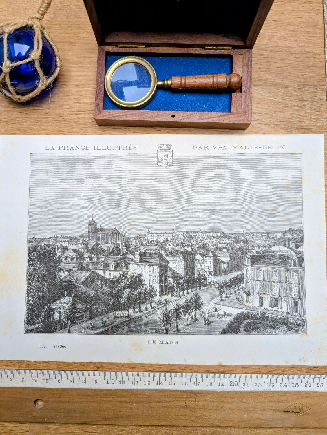 Le Mans, printed illustration from 1883.