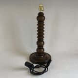 Turned wooden lamp leg