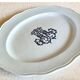 Old large oval dish Brown Westhead Moore & co monogram XIX