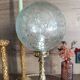 Retro-chic upcycled lamp | bronze and spherical glass