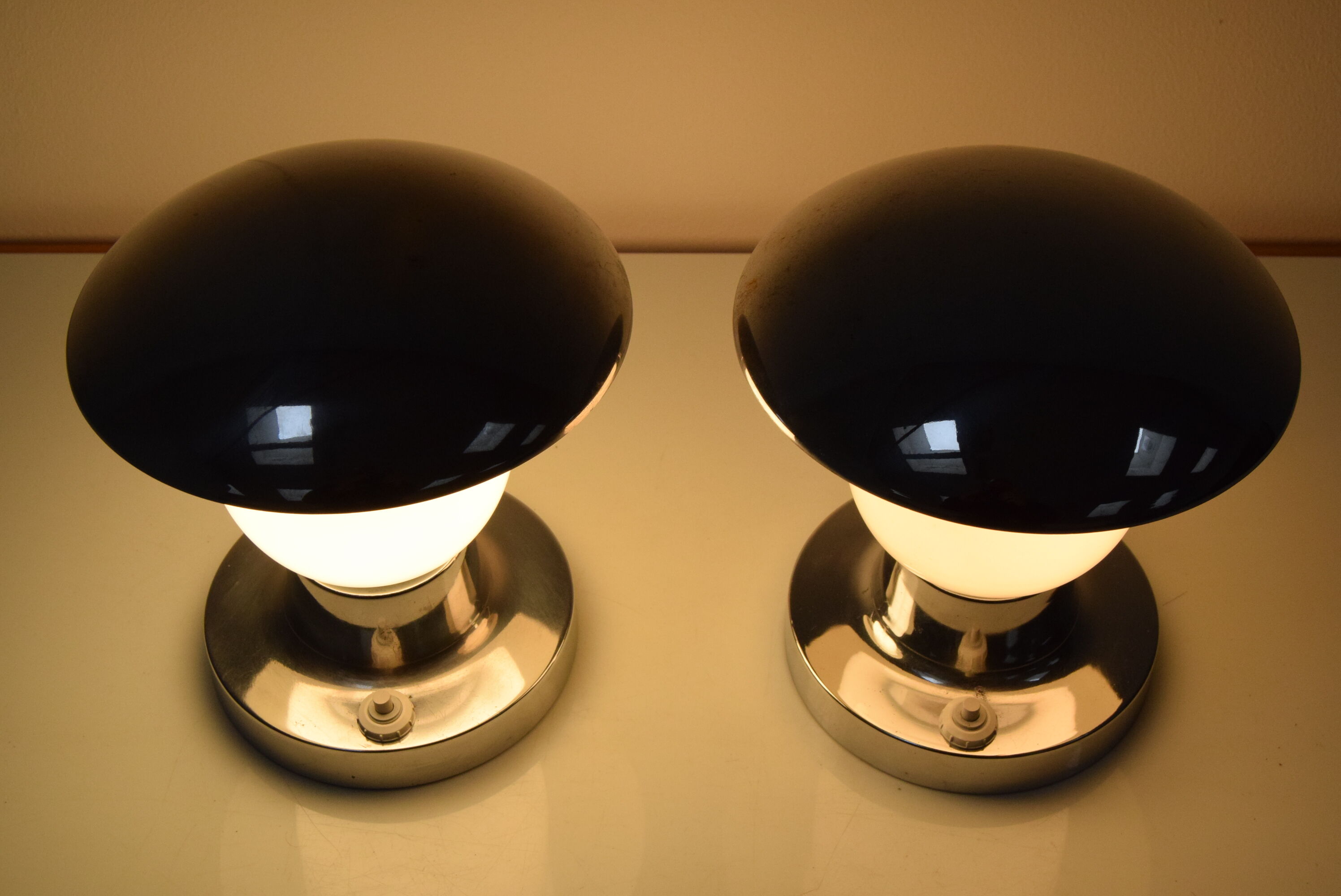 Pair of Art Deco Table Lamps/Napako,1940's.