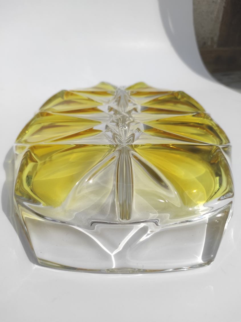 vintage dish Walther Kristallglas