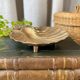 Scallop shell pocket in brass