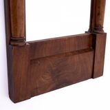 Mahogany mirror from the late 19th century, Northern Europe.