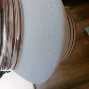 Lustre, plafonnier en verre givré