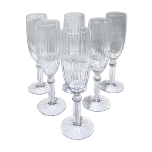 Set de 6 flûtes à champagne,