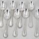 Christofle Rubans, 12 teaspoons, coffee, dessert, 14.5 cm, excellent condition.