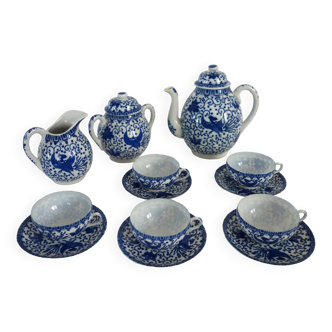 Vintage Japanese porcelain 5-person tea service