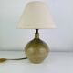 Vintage stoneware globe lamp