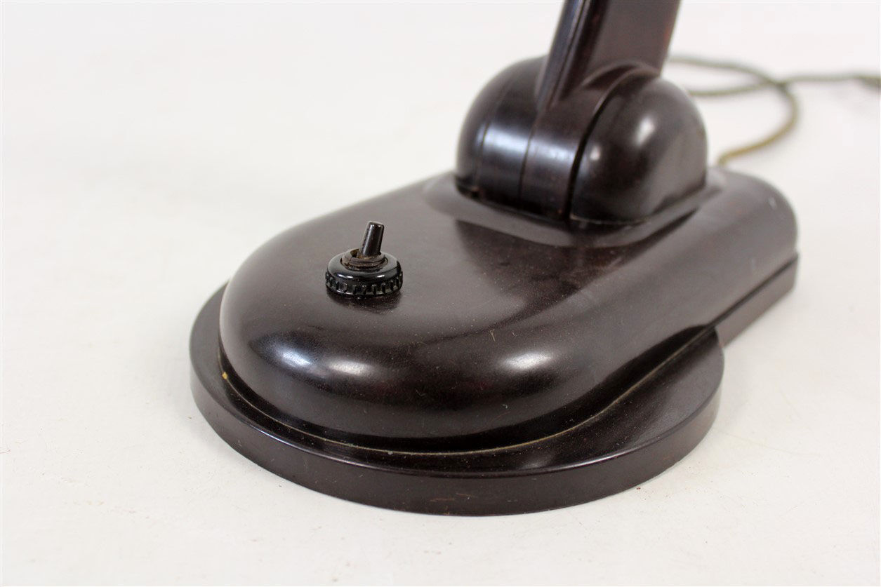 Sigma Bakelite Table Lamp by Christian Dell for Heinrich Römmler, 1930s