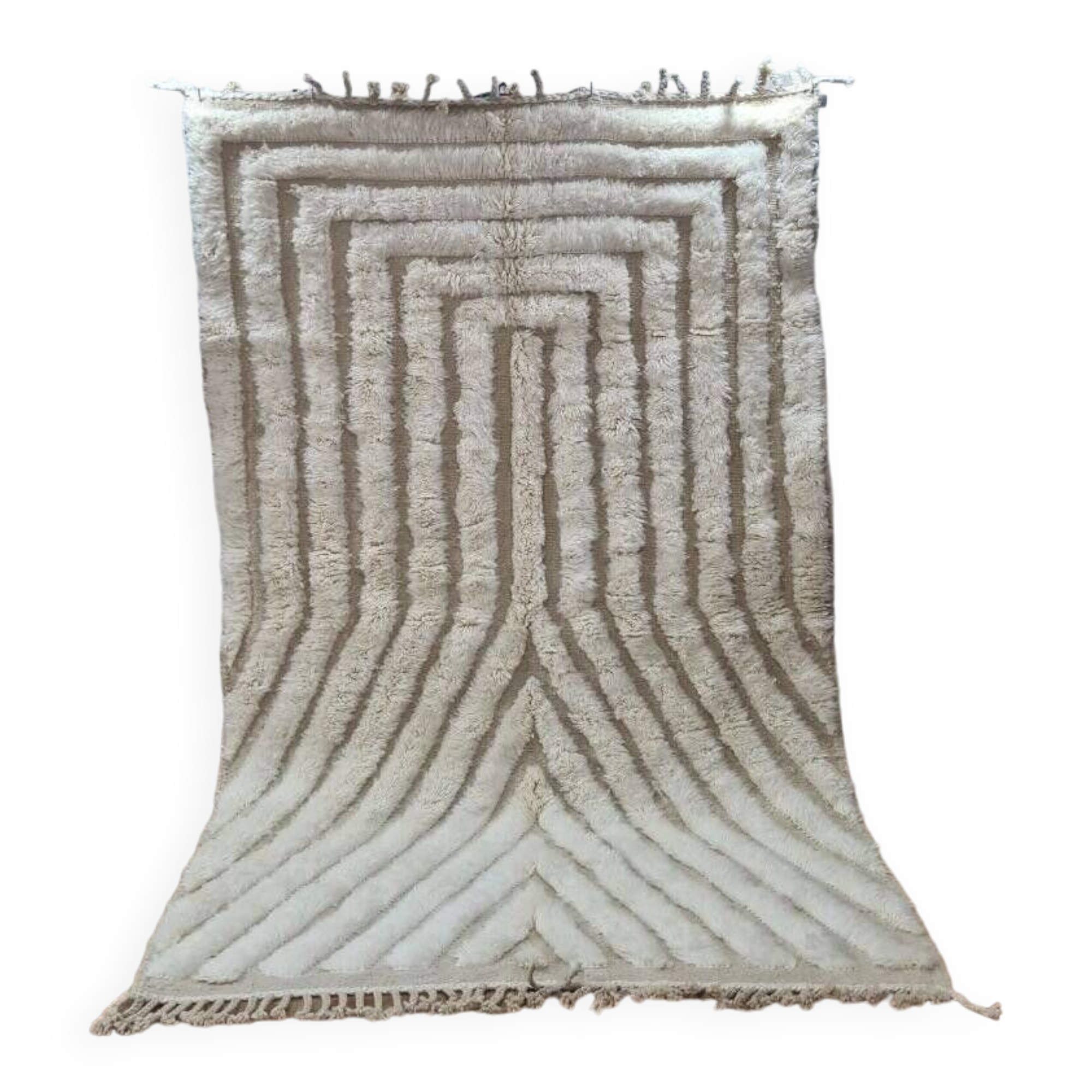 Handmade wool Berber rug 250x150 cm