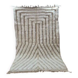 Handmade wool Berber rug 250x150 cm