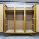 French wardrobe with tapered legs, 3 doors, 120cm hanging rail, new.