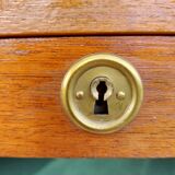 curtained filing cabinet