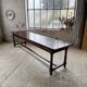 Table XXL noyer massif foncé 3m