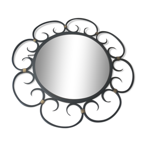 Miroir en fer forgé - vers 1950