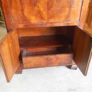 Louis Philippe mahogany secretary with flap and marble top