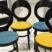 Set of 4 Baumann Bistro chairs, Mouette model, vintage 1970