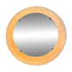 Vintage Round Hillebrand Iceglass Mirror with Lighting
