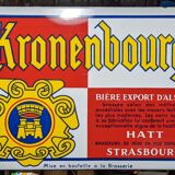 Plaque émaillée Kronenbourg années 60