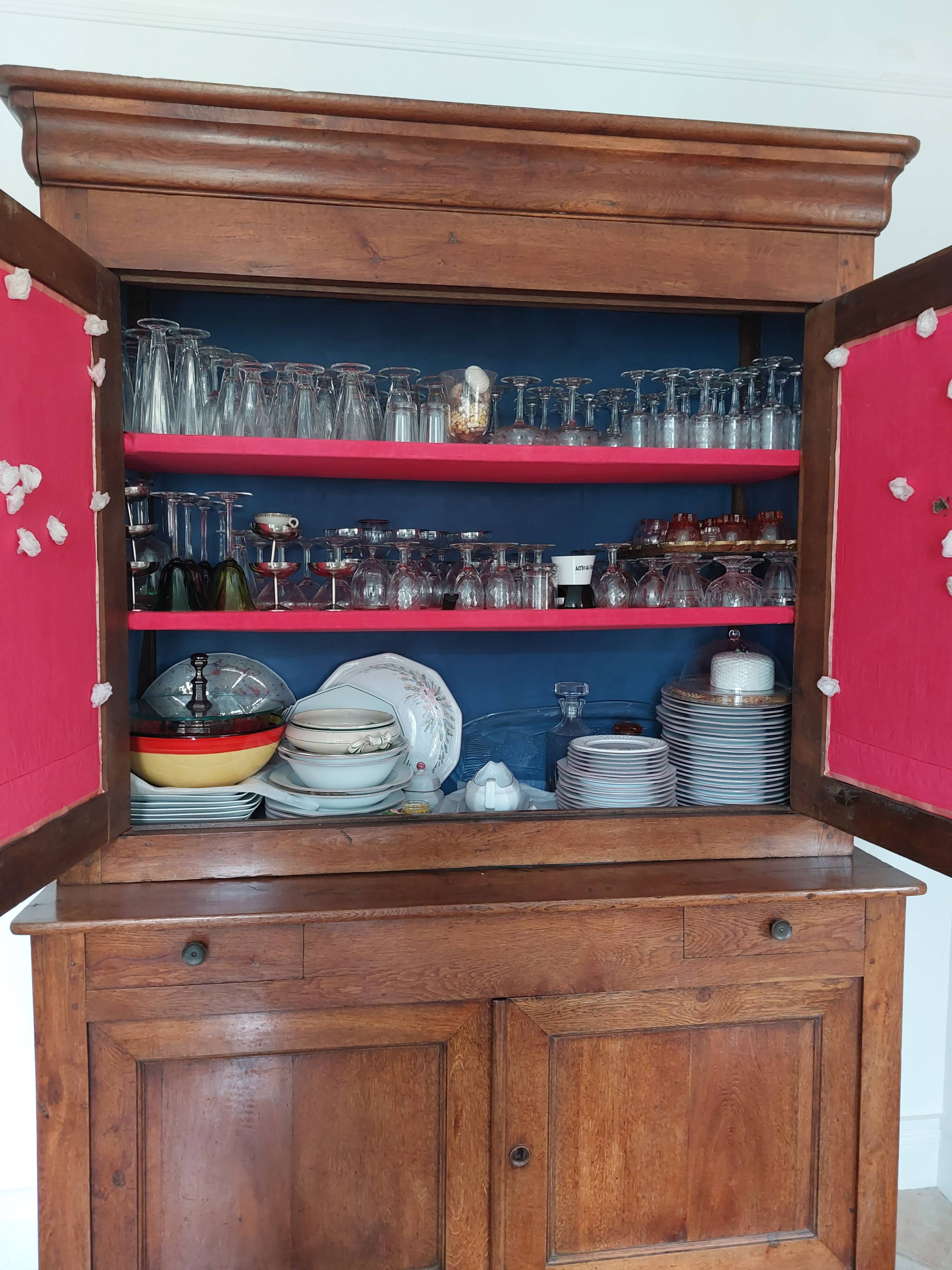 Buffet vaisselier en merisier