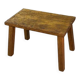1960s solid oak gouged side table