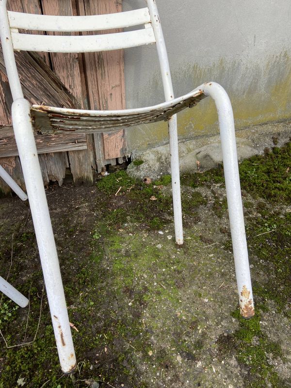 Duo de chaises Tolix Métal vintage