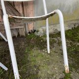 Duo of vintage metal Tolix chairs