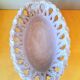 Fruit bowl in woven ceramic, Fratelli Fanciullacci 1950