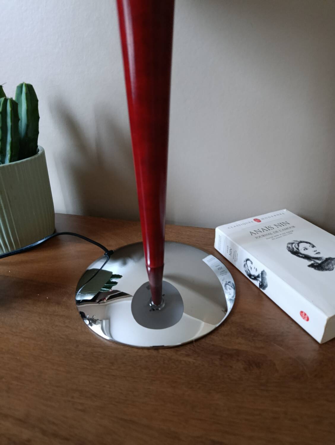 Mushroom or liner desk lamp, Art Deco style 1980s