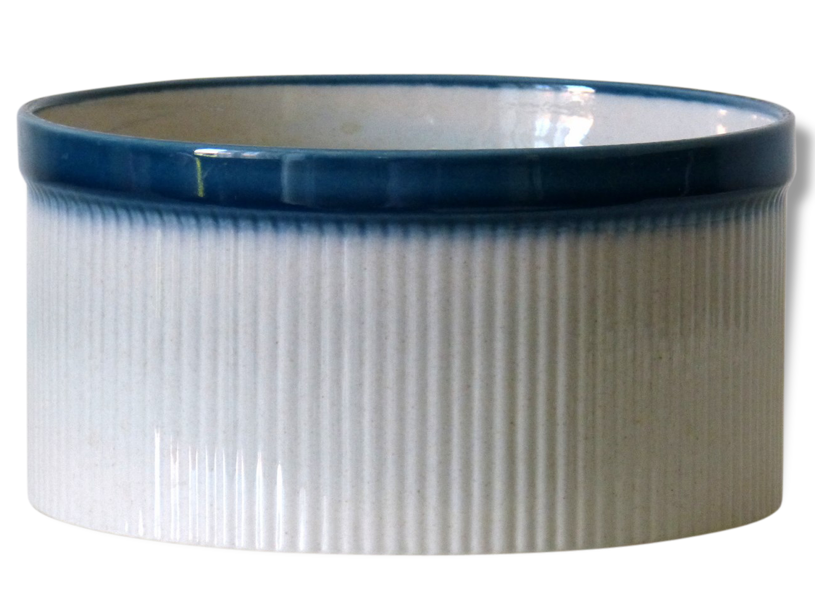 Plat rond Wedgwood "Blue Pacific" Made in England Vintage 70's