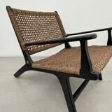 Paire de fauteuils par Olivier de Schrijver en Jacynthe d'eau