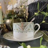 Large cup and saucer in Creil and Montereau ironstone.