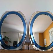 Pair of vintage italian mirrors from the 70s – attributed to cristal art