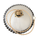 Old white opaline suspension and brass N°10