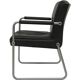 A pair of Bauhaus armchairs, chromed steel tubes, leather, Germany, 1970