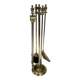 Neoclassical Fire Necessity in Polished Brass on Stand