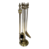 Neoclassical Fire Necessity in Polished Brass on Stand