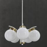 1970s Glass Chandelier by Instala Decin, Czechoslovakia