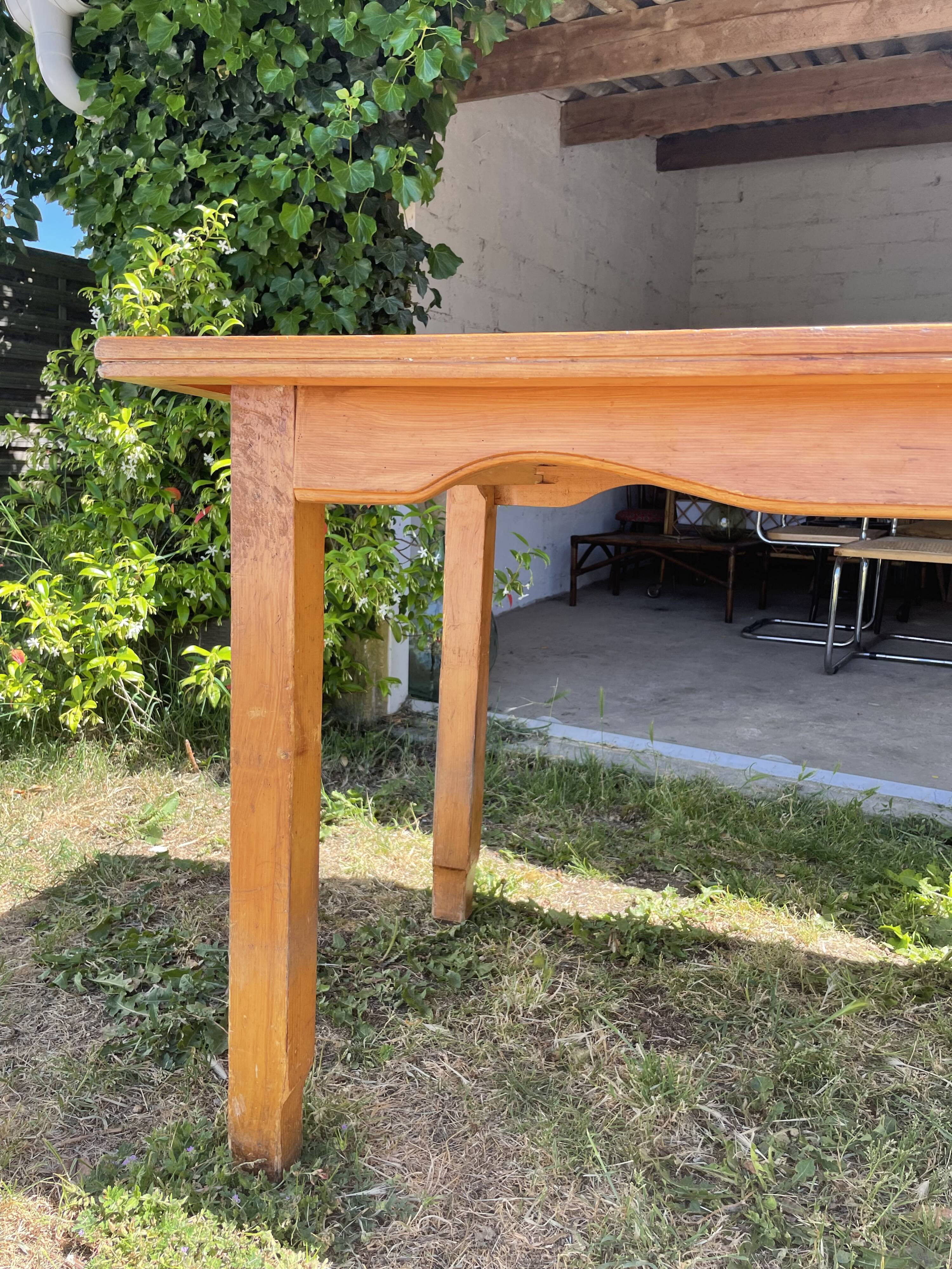 Vintage wooden dining table