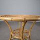 Czechoslovak Midcentury Rattan and Bamboo Side Table, 1960s