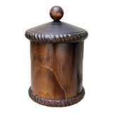 wooden storage box or jar