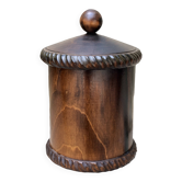 boîte ou pot de rangement en bois