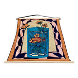 Large silk hanging decoration.