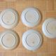 Lot de 5 assiettes plates en grès