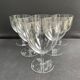 6 large glasses in light blown crystal