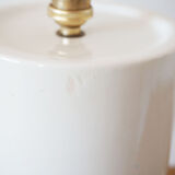 White ceramic lamp stand