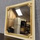 Vintage Louis XV Style Square Lacquered Mirror Circa 1950