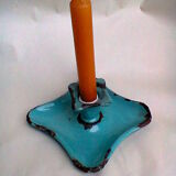 Candlestick enamelled "cellar rat"