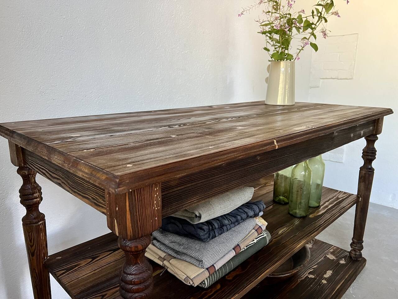 Table - 50s drapery console